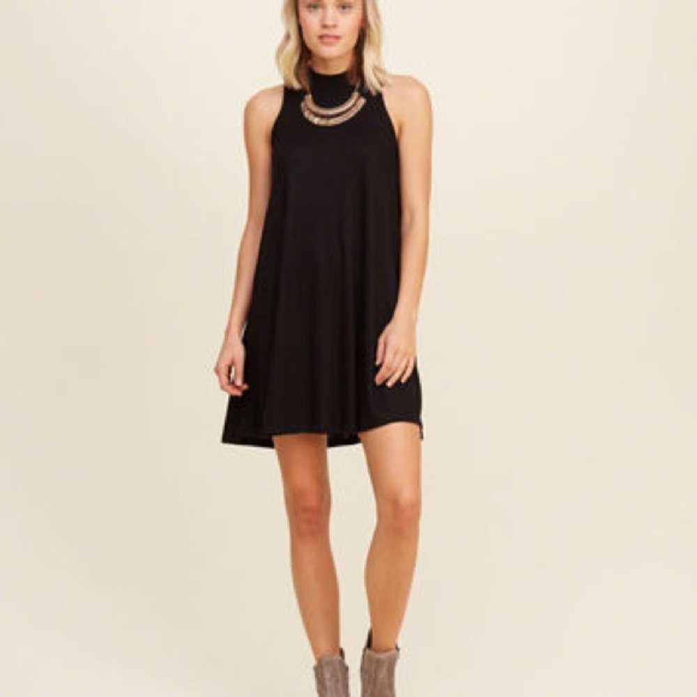 Mock Neck Ribbed dress